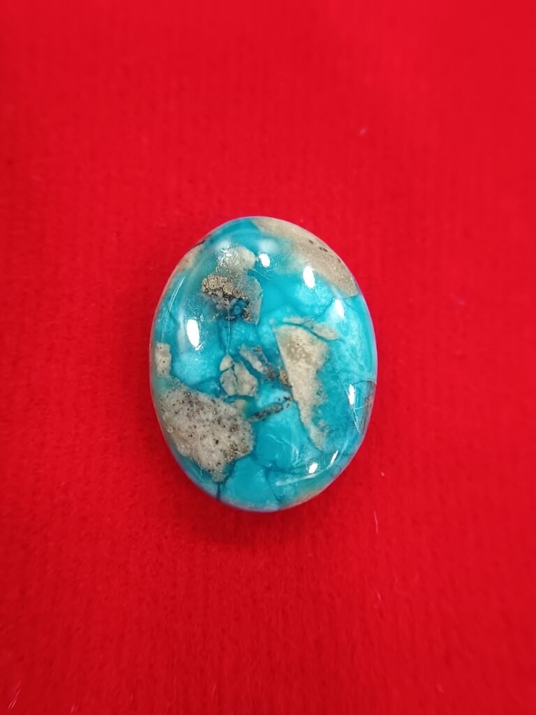 Turquoise Stone (Firoja) 10.91 Carat/ 12.00 Ratti