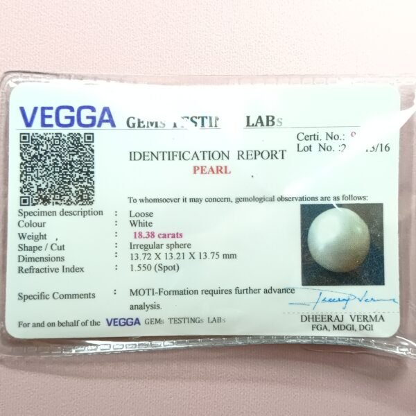 South Sea Pearl 18.38 Carat/ 20.00 Ratti