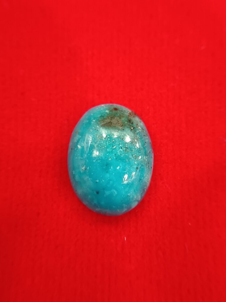 Turquoise Stone (Firoja) 6.37 Carat/ 7.00 Ratti