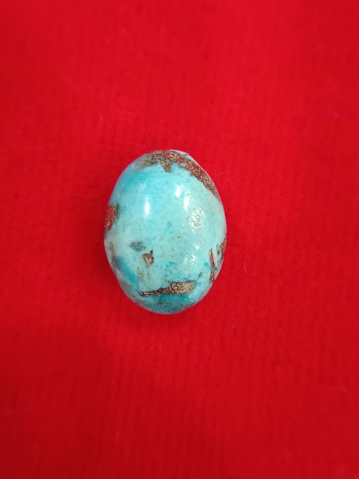 Turquoise Stone (Firoja) 6.46 Carat/ 7.00 Ratti