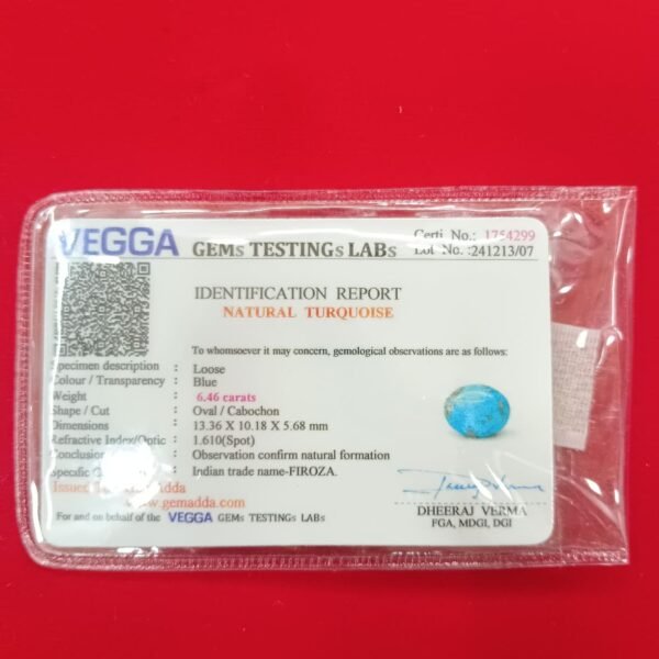 Turquoise 6.46 Carat (GA4299)