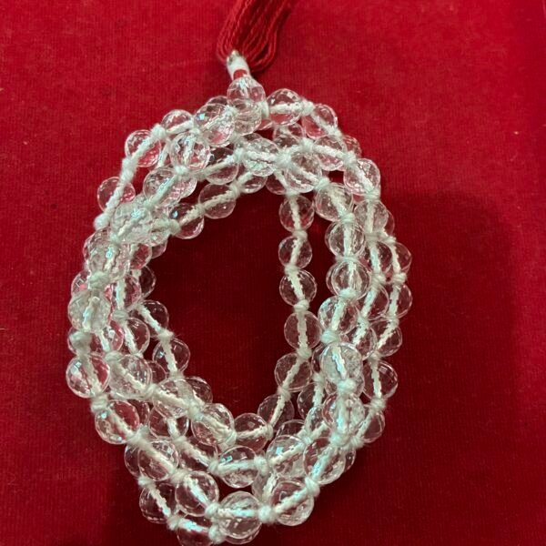 sphatik mala original, weight 62.540 gm