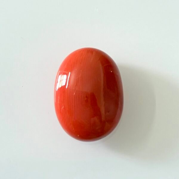 oval coral red color 10.53 carat - gemadda
