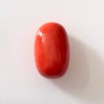 red coral moonga oval shape- GA0728