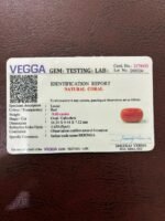 Certificate of red coral- GA