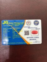 Certificate of red coral- GA0727