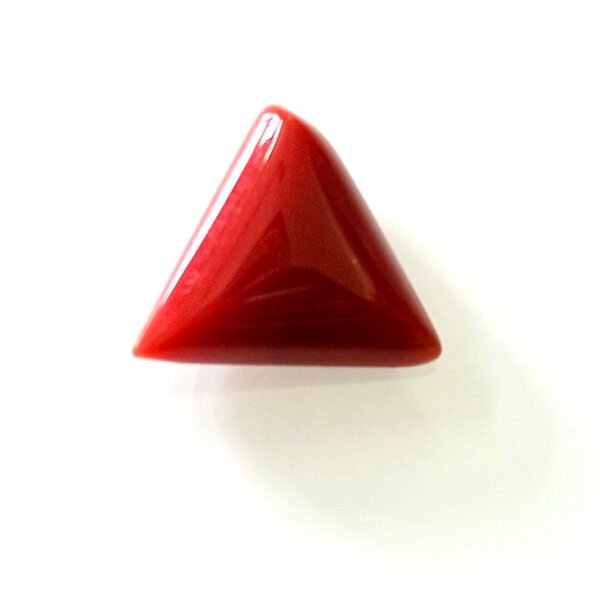 red coral moonga triangular shape- GA8444