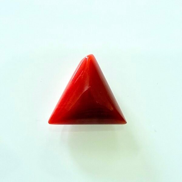 red coral moonga tringular shape- GA8434