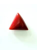 red coral moonga 8.25 carat tringular shape- GA8445