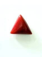 red coral moonga 8.25 carat tringular shape- GA8445