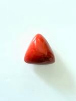 9.25 carat triangular coral, red colour
