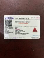 certificate of 8.25 carat coral- GA8445