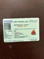 red coral moonga triangular shape- GA8440