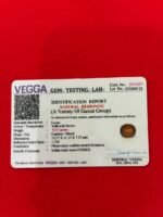 Certificate of brown gomed- GA1457
