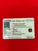 Certificate of brown gomed- GA1458